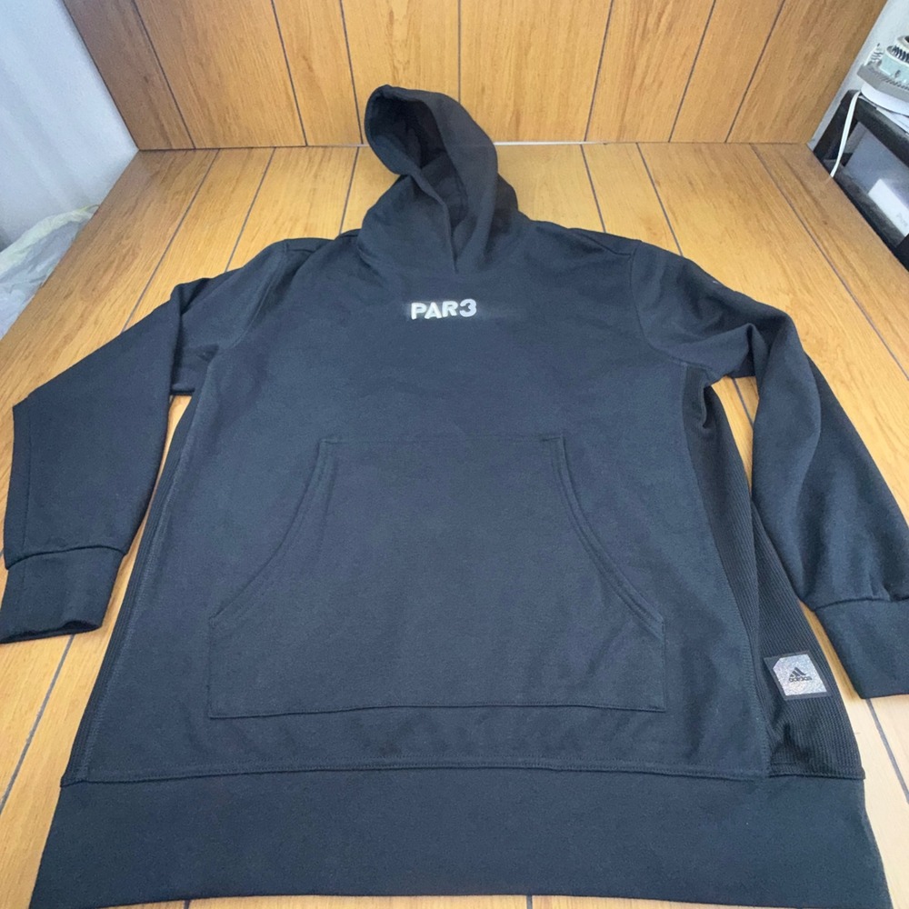 Adidas Golf Par 3 Hoodie Mens XL Black Lakewood National Pullover Sweatshirt